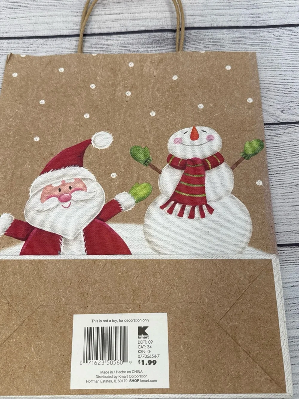 Christmas Gift Tags & Gift Bag Bundle 5 Pieces